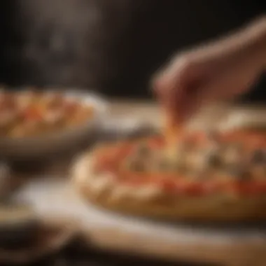 Avant-Garde Dough Preparation with Unique Ingredients Innovative pizza dough preparation with unique ingredients