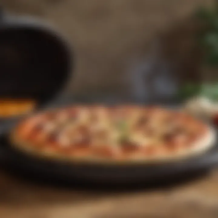 Grill with pizza stone