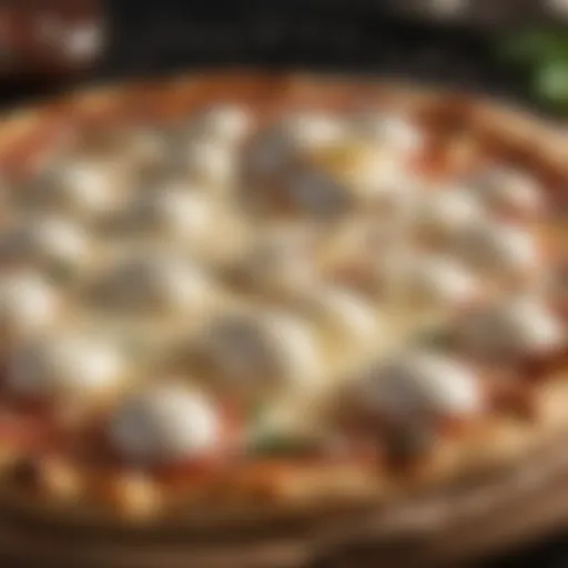 Creamy Mozzarella Melting on Pizza