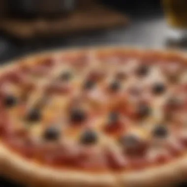 Gourmet American Pizza: Innovation and Flavor Fusion A gourmet pizza showcasing unique toppings and styles from the United States