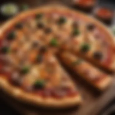 A rustic pizza from a local pizzeria in Japan, showcasing local ingredients