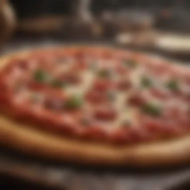 A vibrant display of traditional Neapolitan pizza