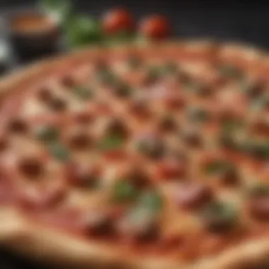 Modern Pizza Fusion Delight Modern pizza fusion with a twist of international flavors