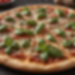 Savory Pizza with Fresh Basil