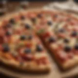 Artisan pizza with gourmet toppings