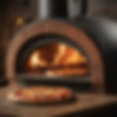 Wood-Fired Pizza Oven at Italian Pizzeria