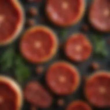 Close-up of plant-based pepperoni with vibrant herbs and spices