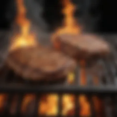 Grill flames showcasing the art of grilling at Boston Pizza and Grill