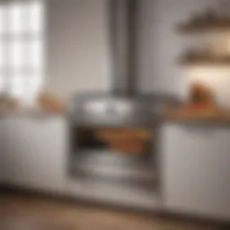 A sleek built-in gas pizza oven showcasing modern design