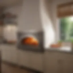 Elegant built-in pizza oven enhancing kitchen aesthetics
