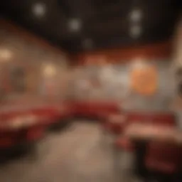 A vibrant interior of Buona Pizza showcasing the ambiance and decor