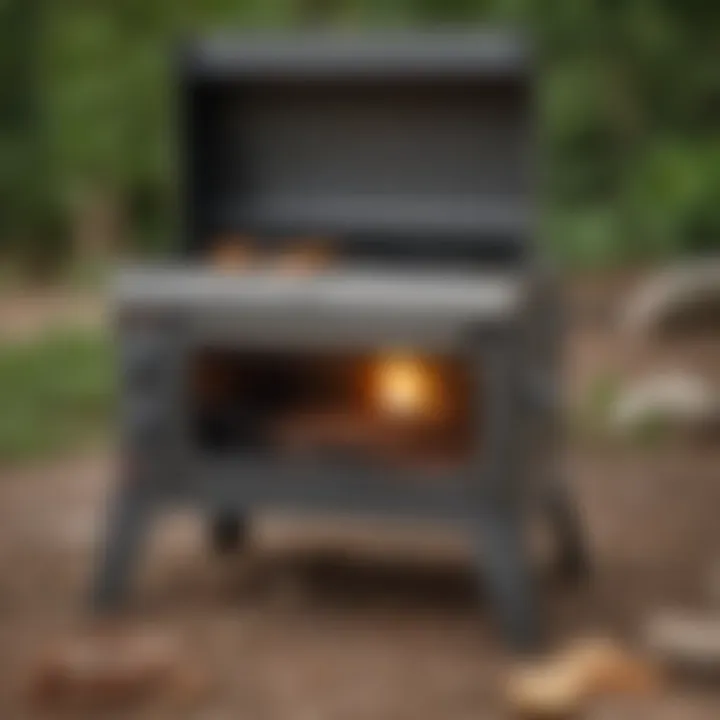 User-friendly controls of the Camp Chef Outdoor Camp Oven showcased