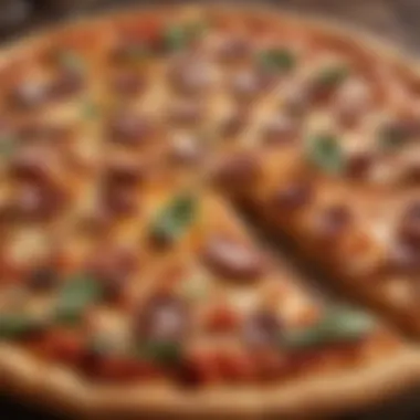 Vibrant Pizza Selection Colorful array of freshly baked pizzas