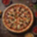 Artisanal pizza with gourmet toppings