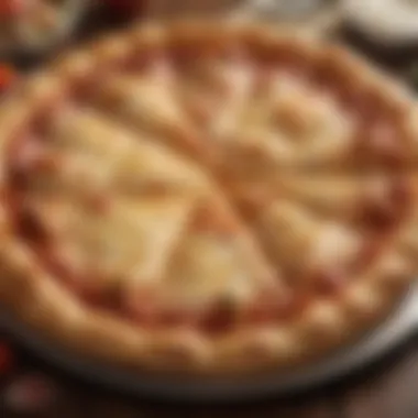 Gourmet Cheese-Filled Pizza Indulging in Gourmet Cheese-Filled Pizza from Papa John's
