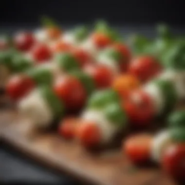 Mouthwatering Caprese Skewers with Fresh Basil