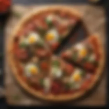 Delicious Flatbread Pizza with Fresh Toppings A beautifully crafted flatbread pizza topped with fresh ingredients.