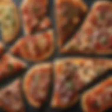 Diverse Styles of Flatbread Pizza An assortment of flatbread pizzas showcasing various toppings and styles.