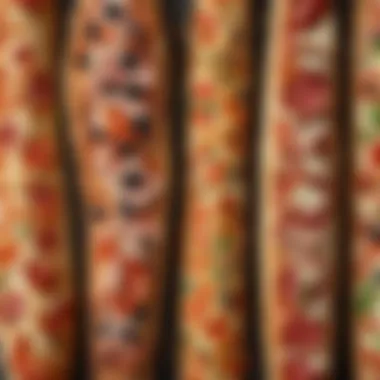 Assorted Baguette Pizza Variations A vibrant platter featuring assorted French baguette pizza variations