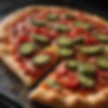 Vibrant Jalapeno Burst Fresh jalapeno peppers adding a pop of color to a pizza