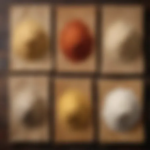 A variety of gluten-free flours on a wooden table