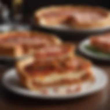 Indulging in Layers of Decadence Savoring the decadent layers of Chicago deep dish pizza