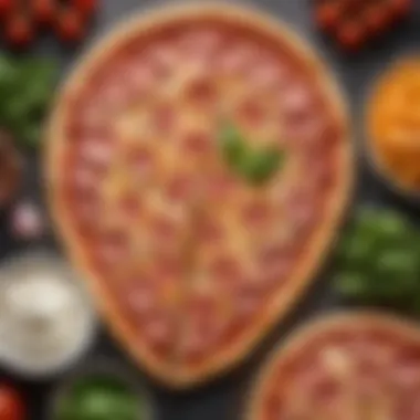 An array of fresh ingredients used in Hawaiian pizza