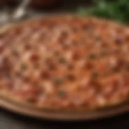 Historical Italian copper pizza pan showcasing craftsmanship