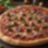 Artisan Keste pizza topped with fresh ingredients