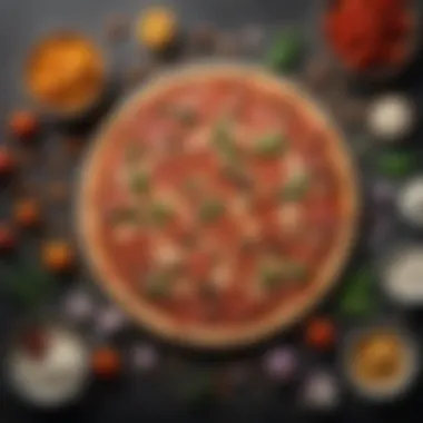 Ingredients for Keto Pizza Ingredients for keto pizza laid out neatly