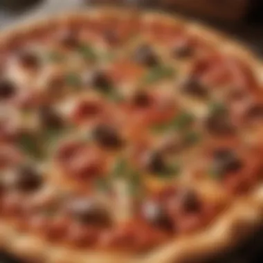 Artisanal Pizza Crafted with Quality Ingredients An artisanal pizza with fresh ingredients