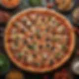 A stunning overhead shot of a diverse pizza selection