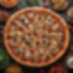 A stunning overhead shot of a diverse pizza selection