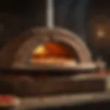 A beautifully designed large pizza oven showcasing its intricate craftsmanship.