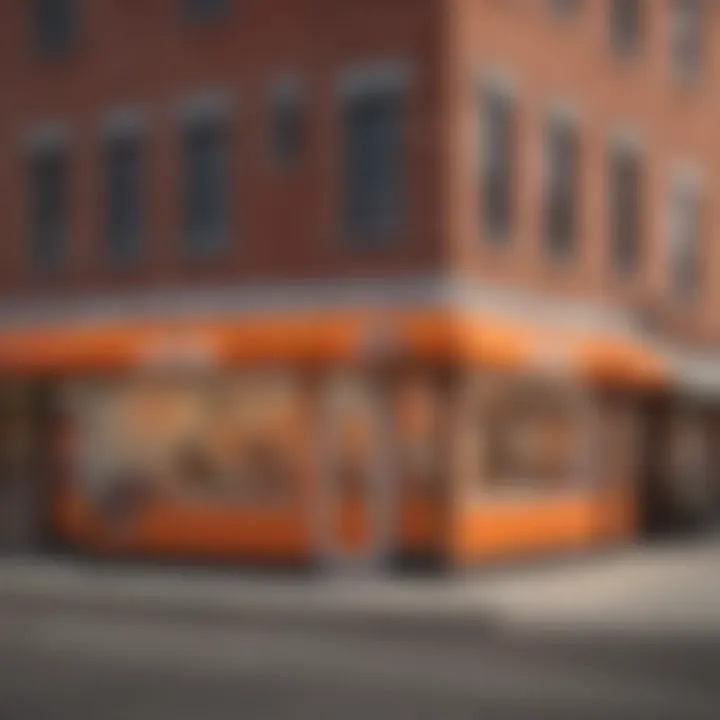 Vibrant Little Caesars storefront during a promotional event