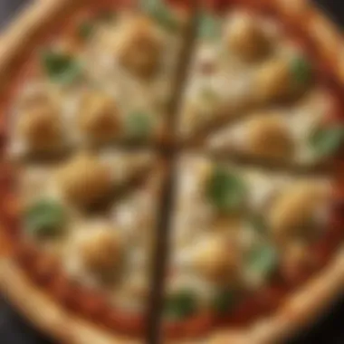 Crunchy Cauliflower Creation Savory low-calorie cauliflower crust pizza