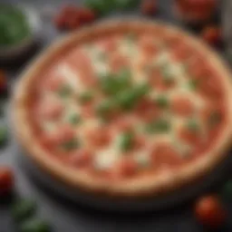 Aldi's Margherita pizza showcasing fresh ingredients
