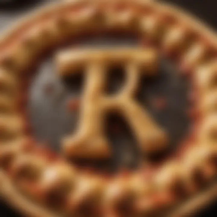 Pi Symbol in Pizza Dough