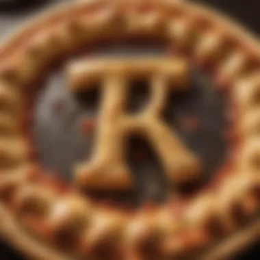 Pi Symbol in Pizza Dough Pi Symbol in Pizza Dough