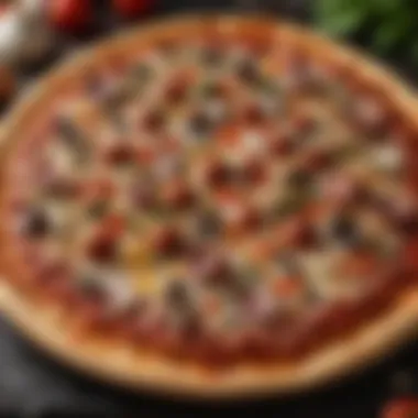 Cultural Inspirations in Pizza Making An inviting pizza layout portraying cultural inspirations from various cuisines.