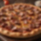 Delectable Meat Feast Pizza with a Twist