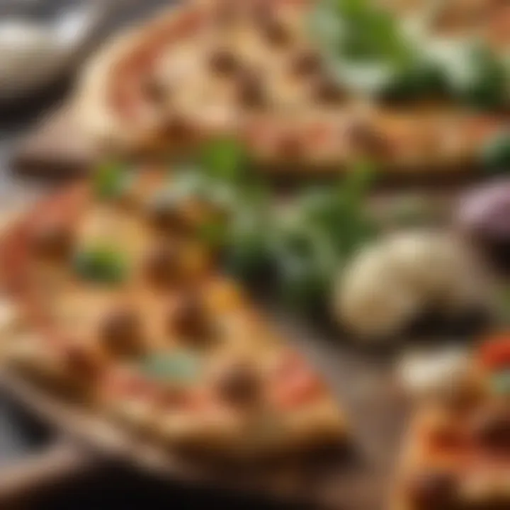 Close-up of Fresh Ingredients for Cauliflower Crust