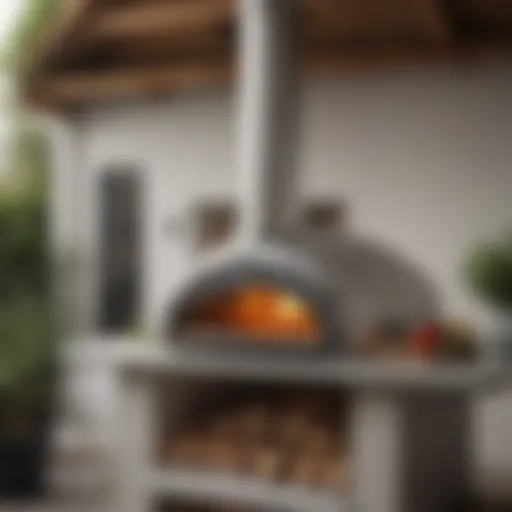 A beautifully crafted Ooni pizza oven showcasing its sleek design