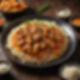 A vibrant plate of orange chicken showcasing its glossy sauce and garnished with sesame seeds