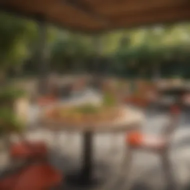 Creating an Inviting Outdoor Dining Experience Well-designed outdoor pizza space with seating
