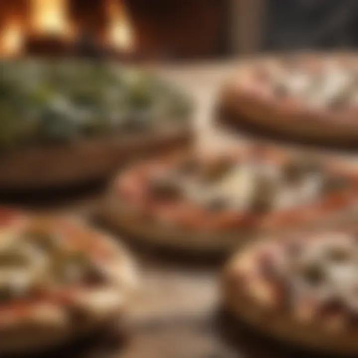 Close-up of wood selection for pizza oven