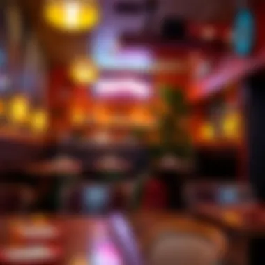 A vibrant pizzeria in Ballard with colorful decor and bustling atmosphere