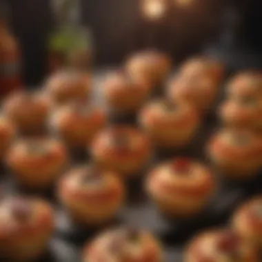 A vibrant party scene featuring guests enjoying pizza cupcakes, reflecting their growing popularity.