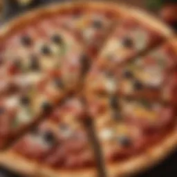 A variety of gourmet pizzas showcasing diverse toppings