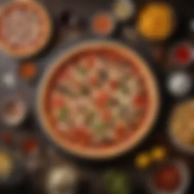 A visual representation of local ingredients used in Pizza Hut Boz's offerings